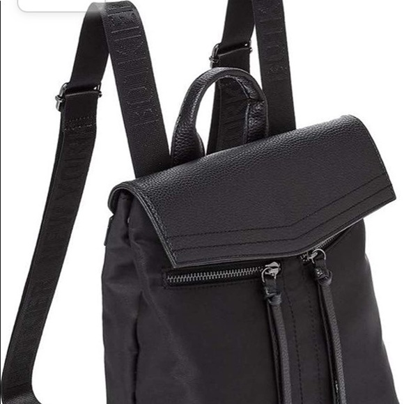 NEW Botkier NY Trigger top handle vegan black nylon backpack mini 9” with tags - Picture 1 of 16
